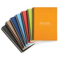 Wire Bound Custom Recycled Paper Notebooks
